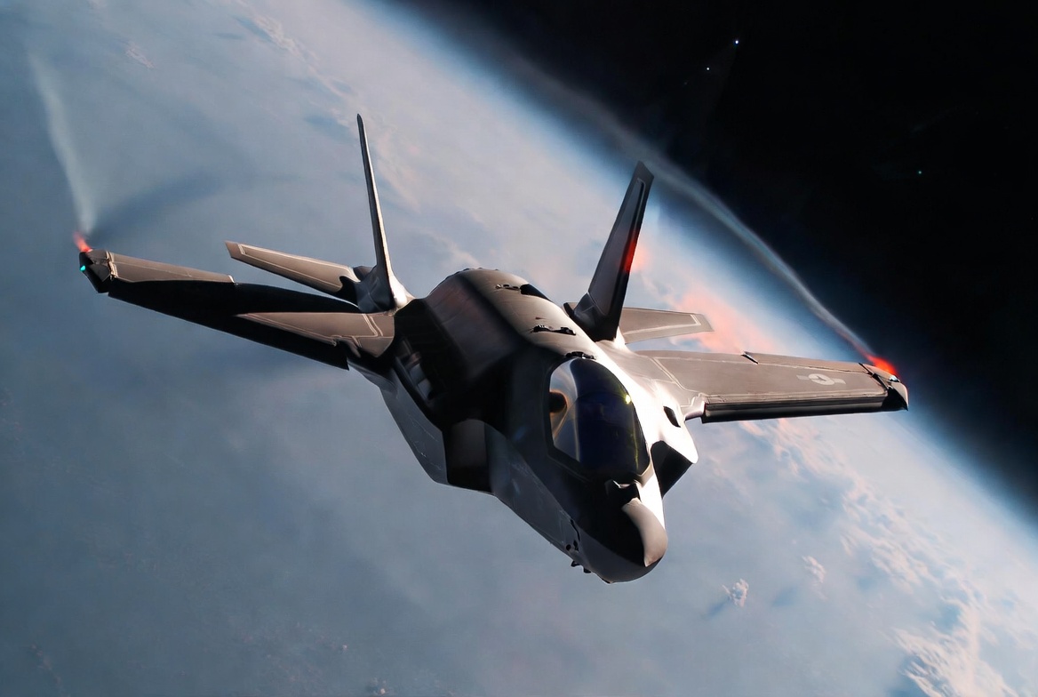 F-35U Ghost approaching the suborbital envelope